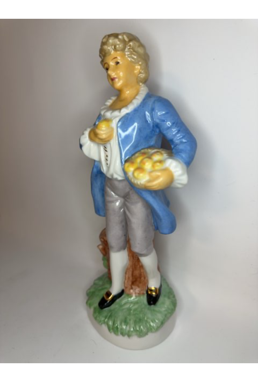 Porcelæn mand med frugter